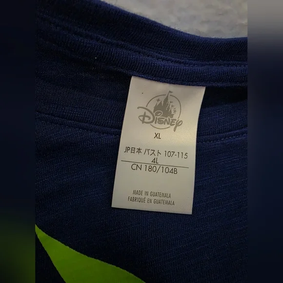 NWOT Disney Parks Poison Navy Blue T-Shirt NWOT Sz XL Women - Picture 3 of 3